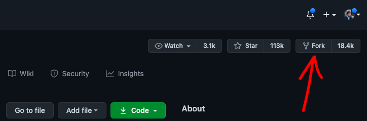 Fork Button Image